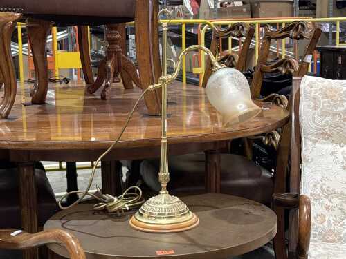 Ratcliffe Simpson brass adjustable desk lamp