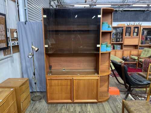 Mid-century teak wall unit