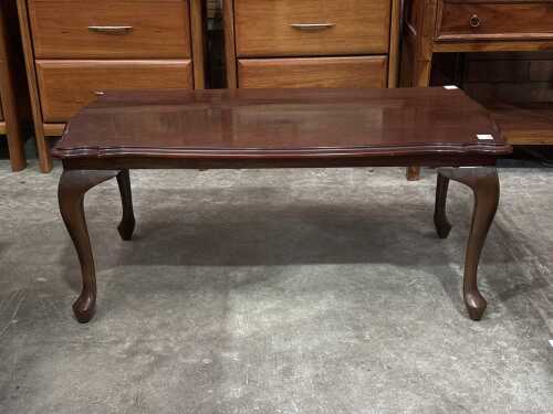 Queen Anne mahogany coffee table