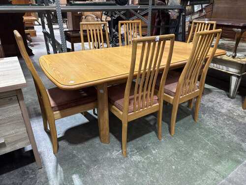 Retro seven-piece dining suite