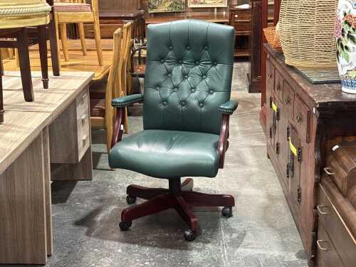 Chesterfield style executive office chair