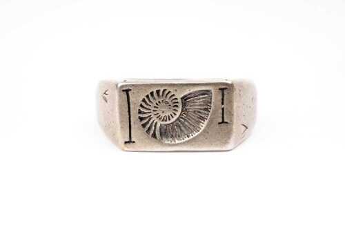 A Salty dagger Fibonacci Ring in sterling silver