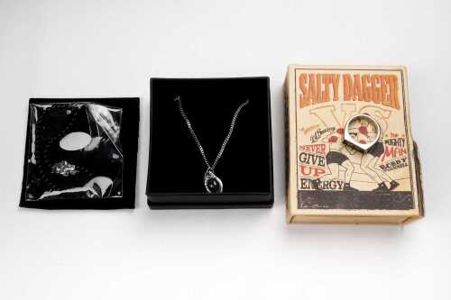 A collection of branded men's jewellery in sterling silver