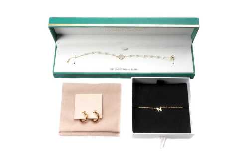 A collection of branded jewellery in sterling silver