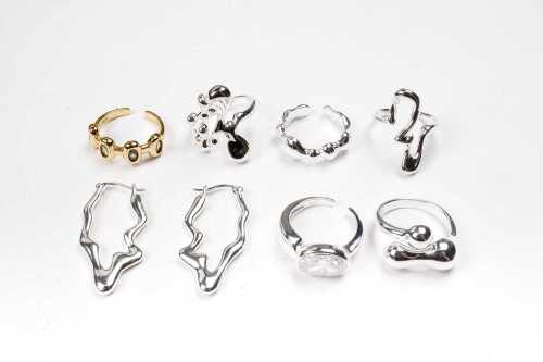 A collection of Cami citrine jewellery in sterling silver