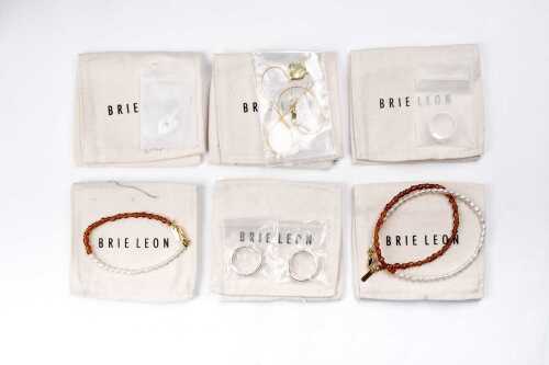 A collection of Brie Leon jewellery in sterling silver and gold plate.