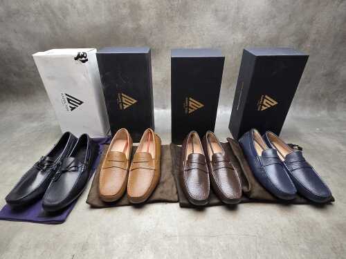 Four NEW pairs of Nappa Tori Australia leather men's shoes, size UK 9