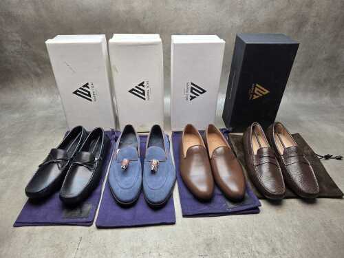 Four NEW pairs of Nappa Tori Australia leather men's shoes, size UK 9