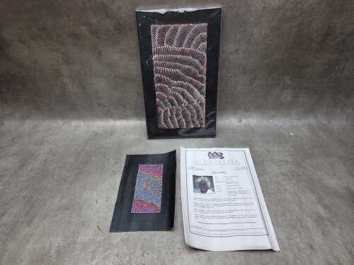 Two Indigenous Australian acrylic paintings