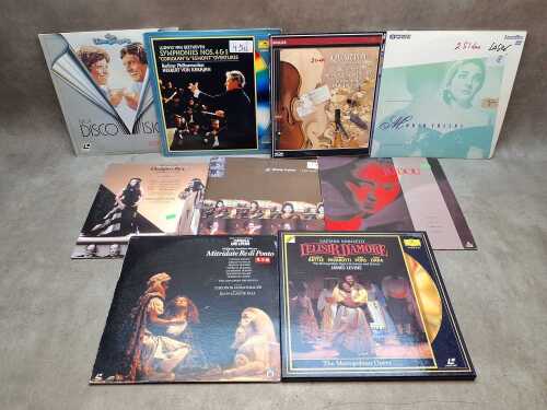 Eight Laseerdiscs, mostly Opera performances