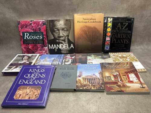 Books, including Royal Family and gardening