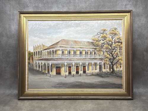 Edith Neish, Leichhardt Hotel Ballarat. Oil painting on board