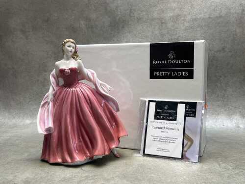 Royal Doulton Pretty Ladies 'Treasured Moments' porcelain figure in original box