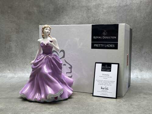 Royal Doulton Pretty Ladies 'Victoria' porcelain figure in original box