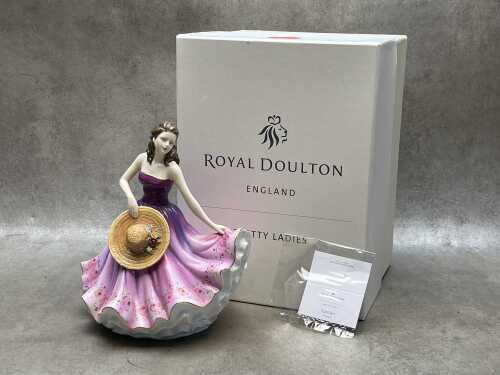 Royal Doulton Pretty Ladies 'Carolyn' porcelain figure in original box