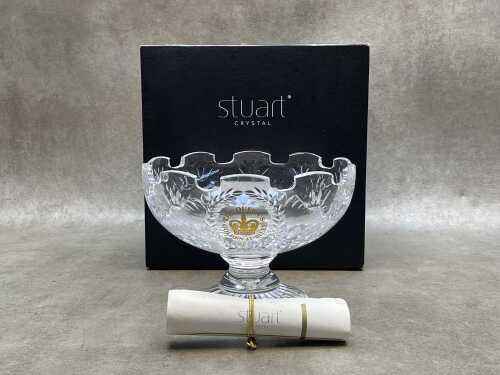 Stuart Crystal The Queen's Golden Jubilee 2002 comport in original box