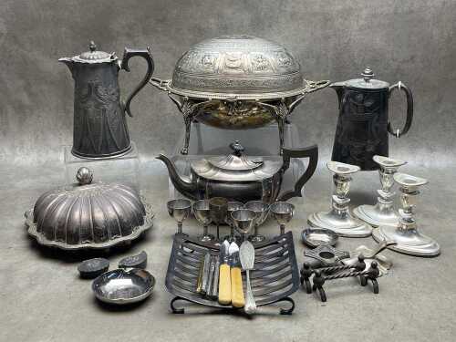 Silver plate including antique