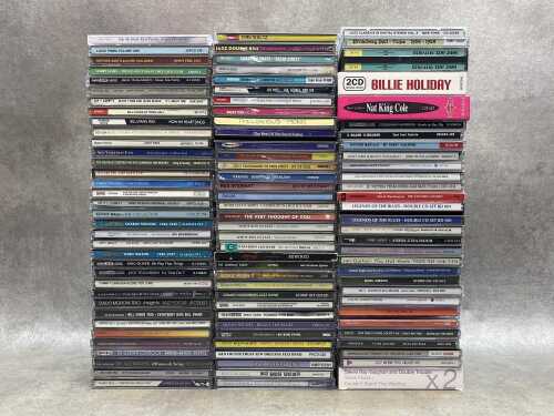 Jazz CDs, including Riverside, Verve, and Pablo