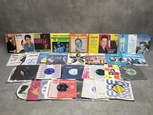 45rpm 7" singles, including '60s EPs including Kate Bush