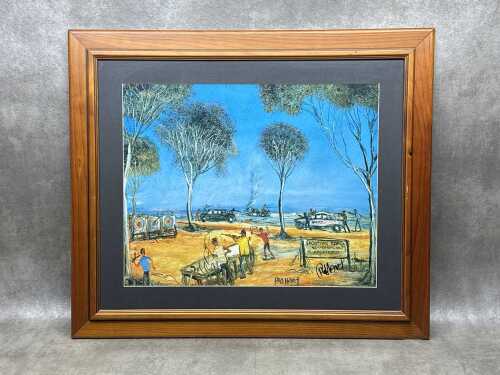 Kevin Charles (Pro) Hart (1928-2006), Shooting Range, signed reproduction print