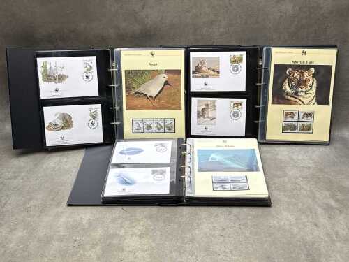 Three World Wildlife Fund First Day cover collections