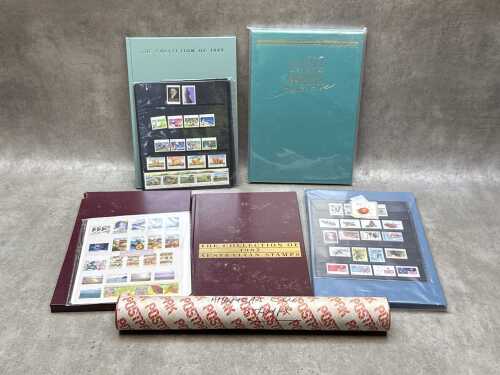 Australia Post year books and tube of Sailing themed sheets