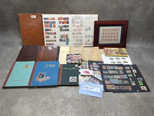 World stamps in stockbooks x 8