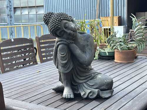 Thai buddha garden sculpture