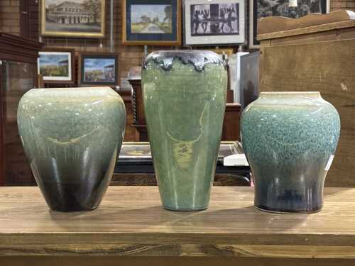 Three modern art ceramic vases