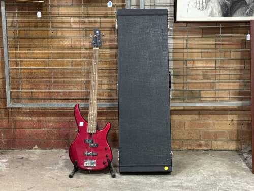 Yamaha TRBX174 electric bass guitar in hard case