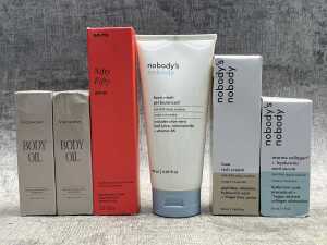Group of beauty products
