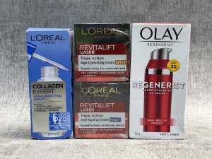 Group of Olay & L'Oreal products