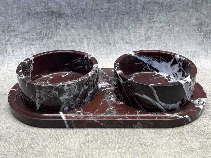 The Object Collective The Pucci Pet Bowls & Tray