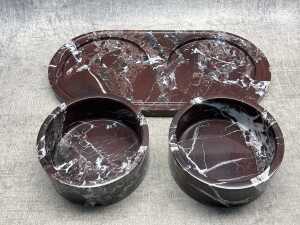 The Object Collective The Pucci Pet Bowls & Tray - 2