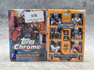 Two packs of sports trading cards