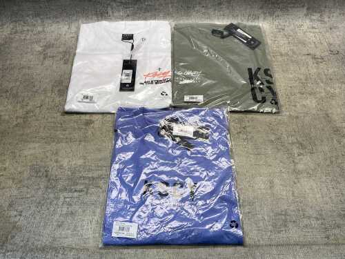 Three KSCY t-shirts size M