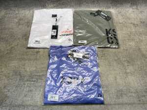 Three KSCY t-shirts size M