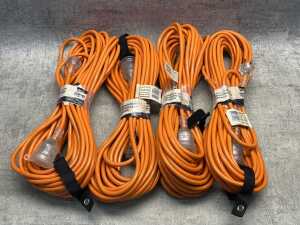Four 20m extension cords