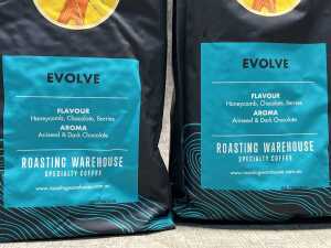 Two bags of Roasting Warehouse Evolve coffee beans - 2