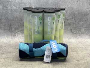 Nine packs of Head Coach Pro tennis balls