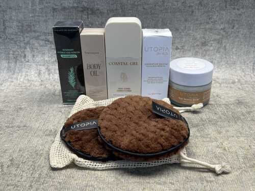 Group of beauty products