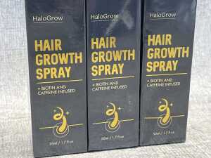Three cans of HaloGrow Hair Growth Spray - 2