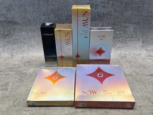 Group of beauty products