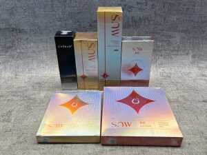 Group of beauty products