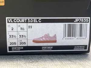 Adidas VL Court 3.0 EL C size US 2 Kids - 5