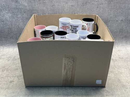 Group of novelty mugs