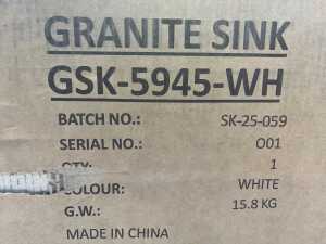 Welba granite sink - 3