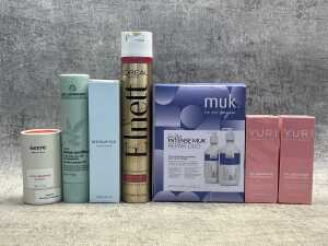 Group of beauty products