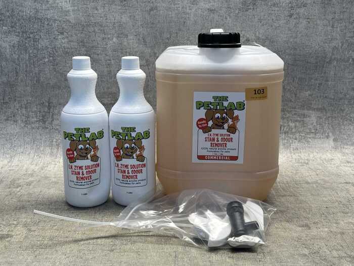 Group of Petlab stain and odour remover