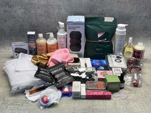 Group of beauty products